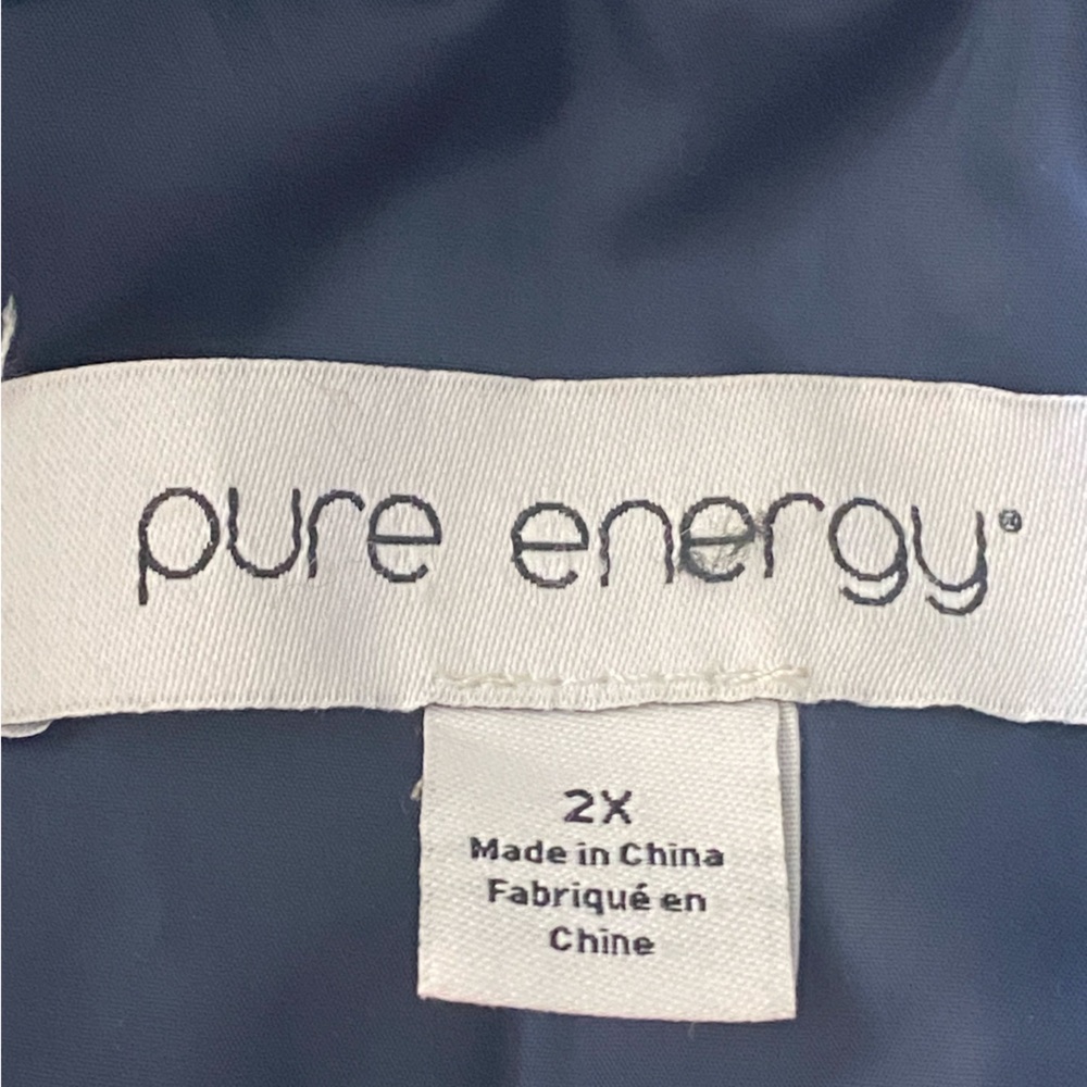 Pure Energy Dark Blue Puffer Jacket - Picture 4 of 4